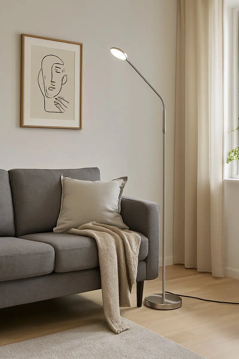 Fischer & Honsel Sorento Vloerlamp 6.5W - Zilver