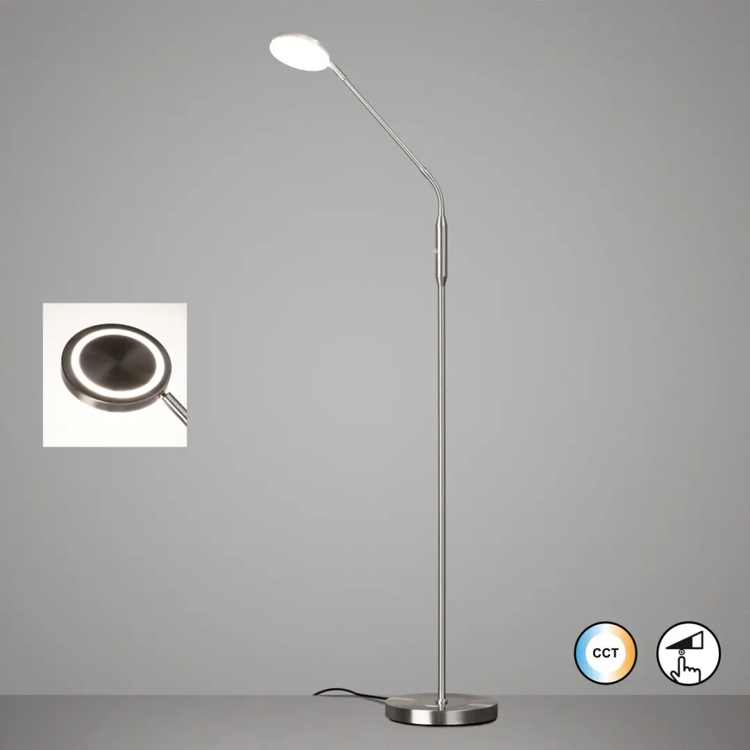 Fischer & Honsel Sorento Vloerlamp 6.5W - Zilver