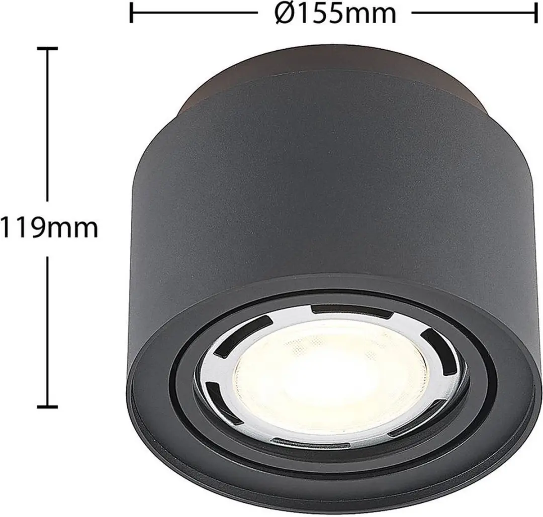 ARCCHIO Buitenspot Aluminium GU10 - 1 Lichtpunt - 20W - Zwart