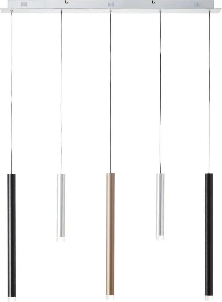 Brilliant Cembalo Hanglamp 5-punts - Zilvergrijs