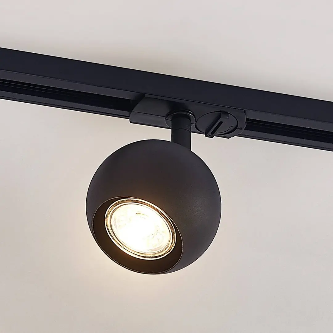 Lindby Railverlichting 1 Lichtpunt GU10 - Zwart