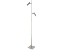 Steinhauer Volari 4711ST Vloerlamp 2-lichts - 157cm - Zilver