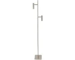 Steinhauer Volari 4711ST Vloerlamp 2-lichts - 157cm - Zilver
