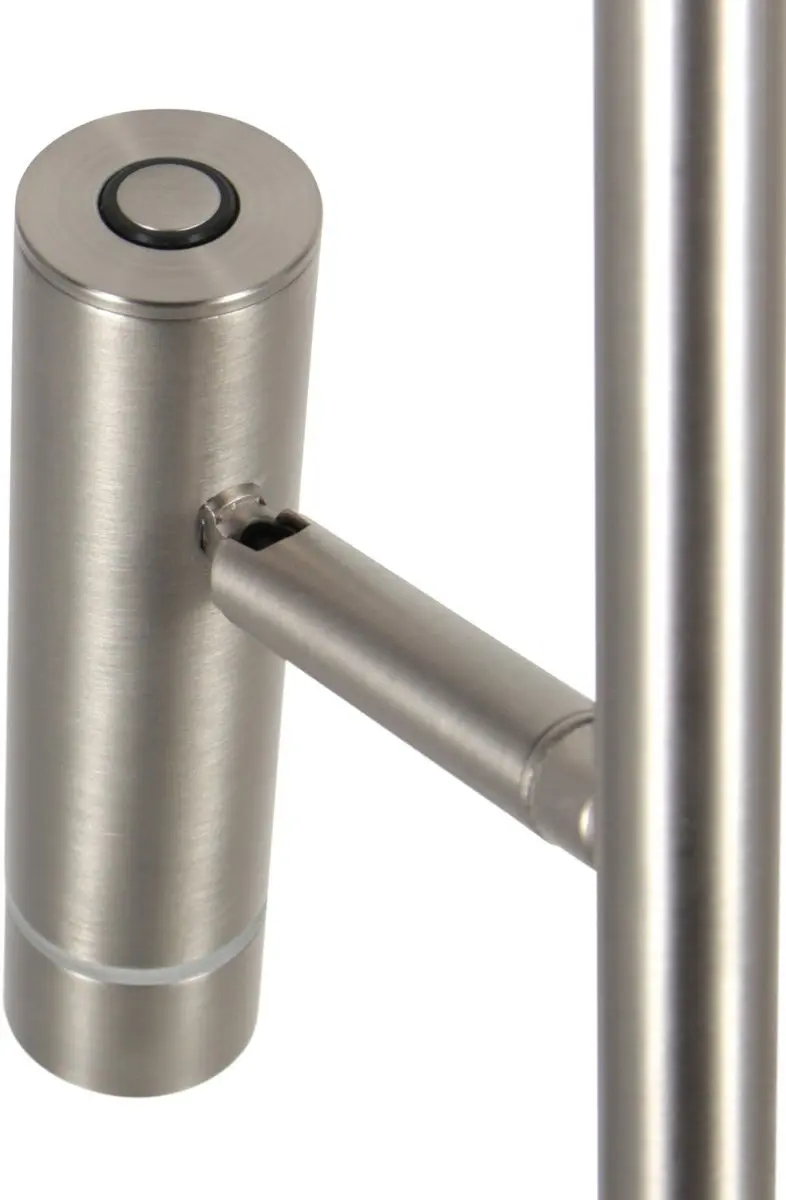 Steinhauer Volari 4711ST Vloerlamp 2-lichts - 157cm - Zilver