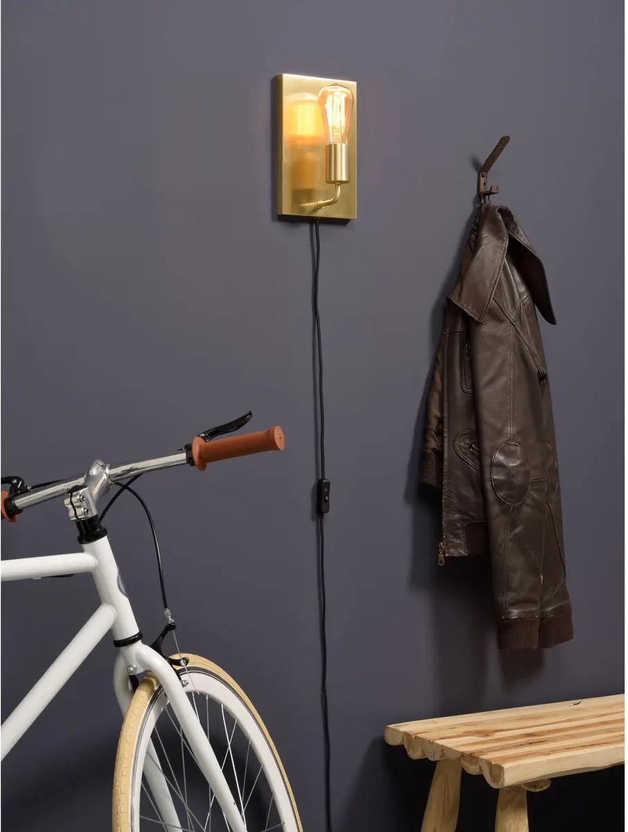 it's about RoMi Wandlamp Madrid Goud - 15x10x25cm