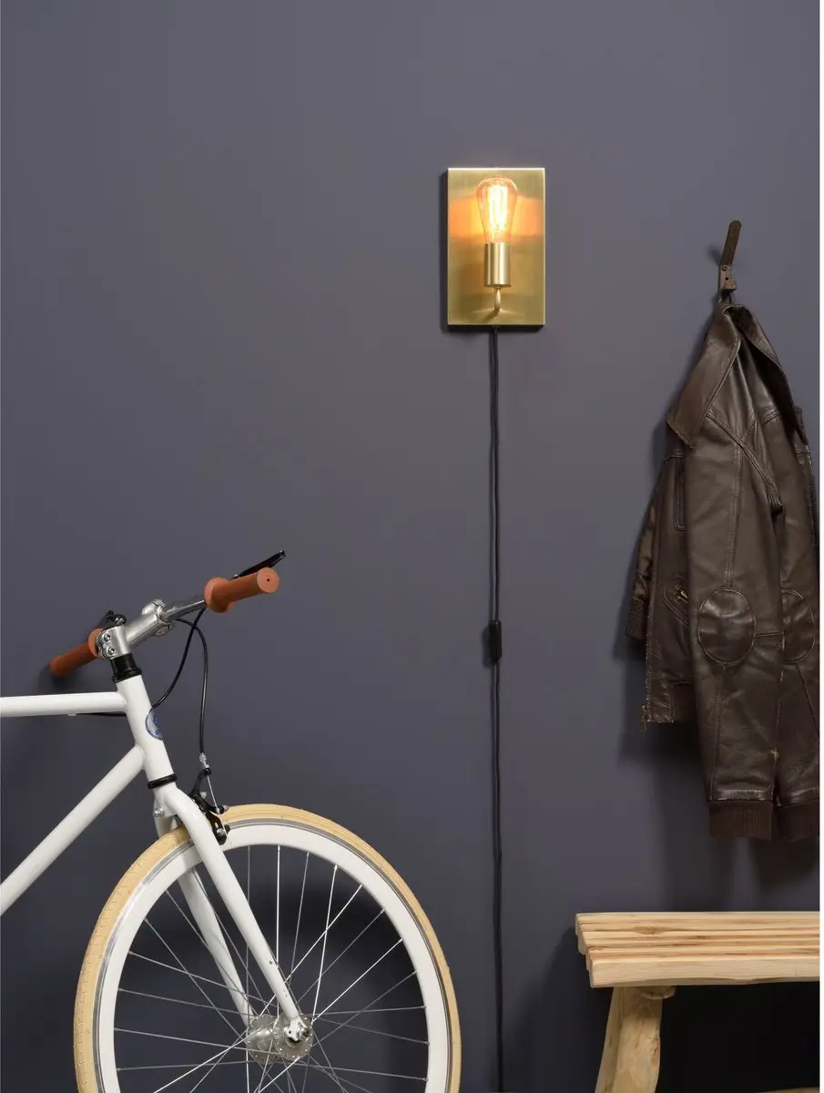 it's about RoMi Wandlamp Madrid Goud - 15x10x25cm
