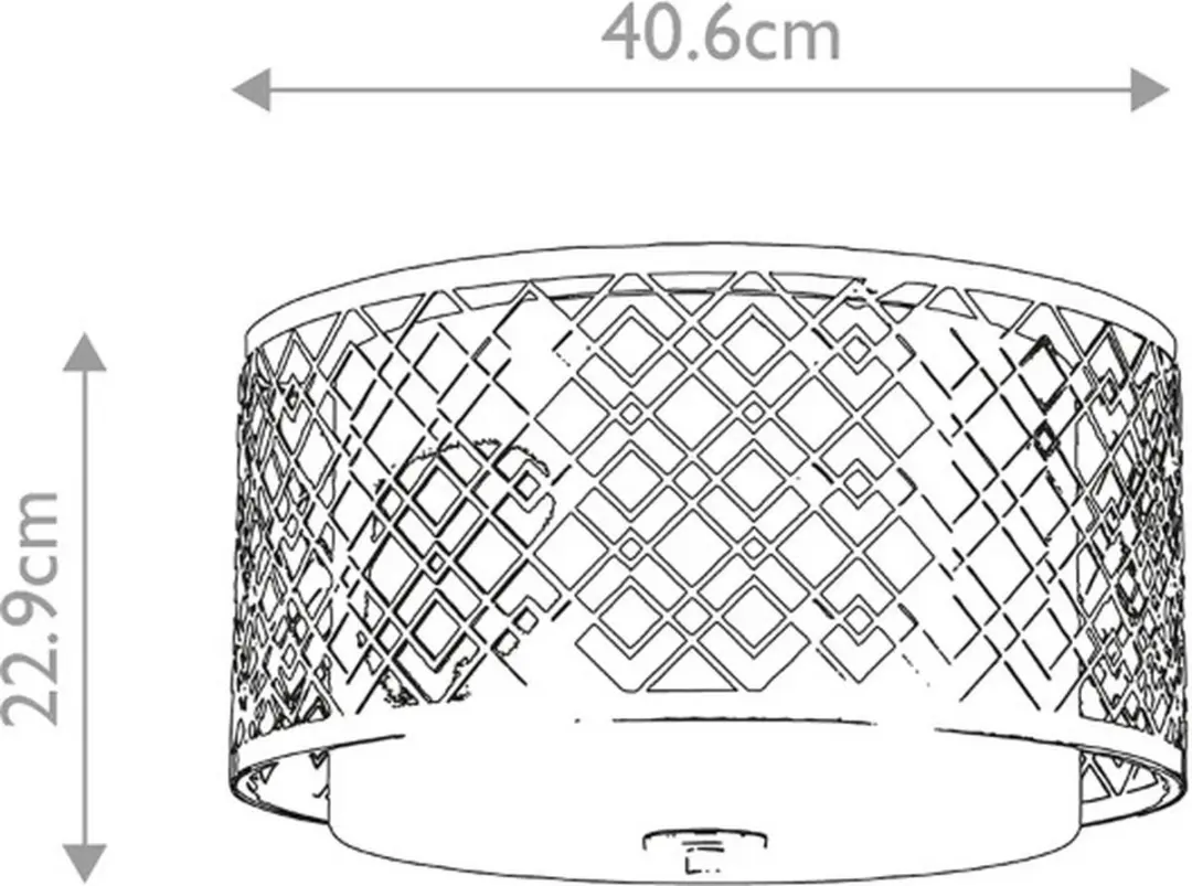 Elstead LED Plafondlamp Ziggy 2x E27 60W - Dimbaar - Ø40,6cm
