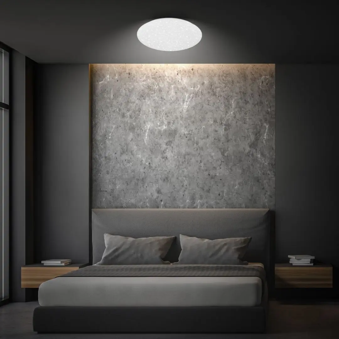 Briloner Git LED Plafondlamp Sterrenhemel 4.000K - Ø38cm Wit - afbeelding 6 van 6