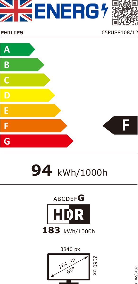 Philips 65PUS8108/12 - 65 inch - 4K LED - 2023