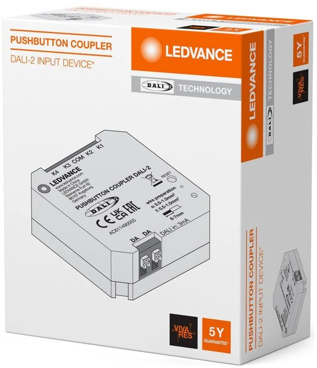 LEDVANCE DALI-2 Push Button Coupler