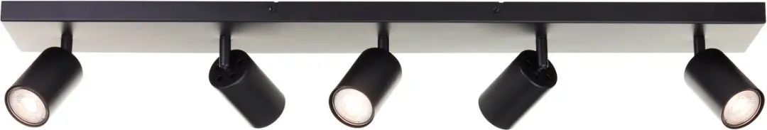 Brilliant Jello Plafondlamp LED GU10 5x5W 3000K - Zwart
