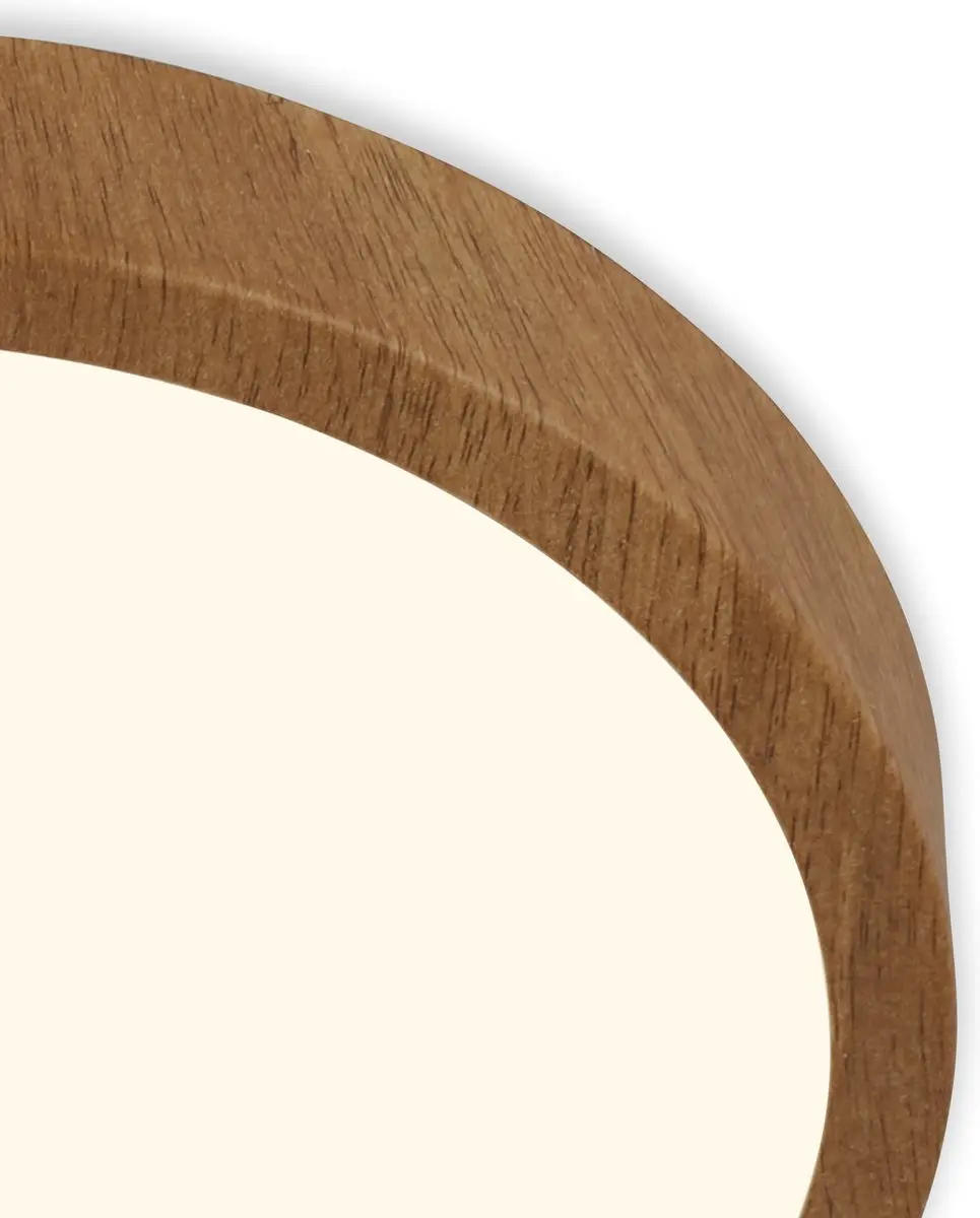 Briloner LED Plafondlamp Houtlook 16W Ø28cm