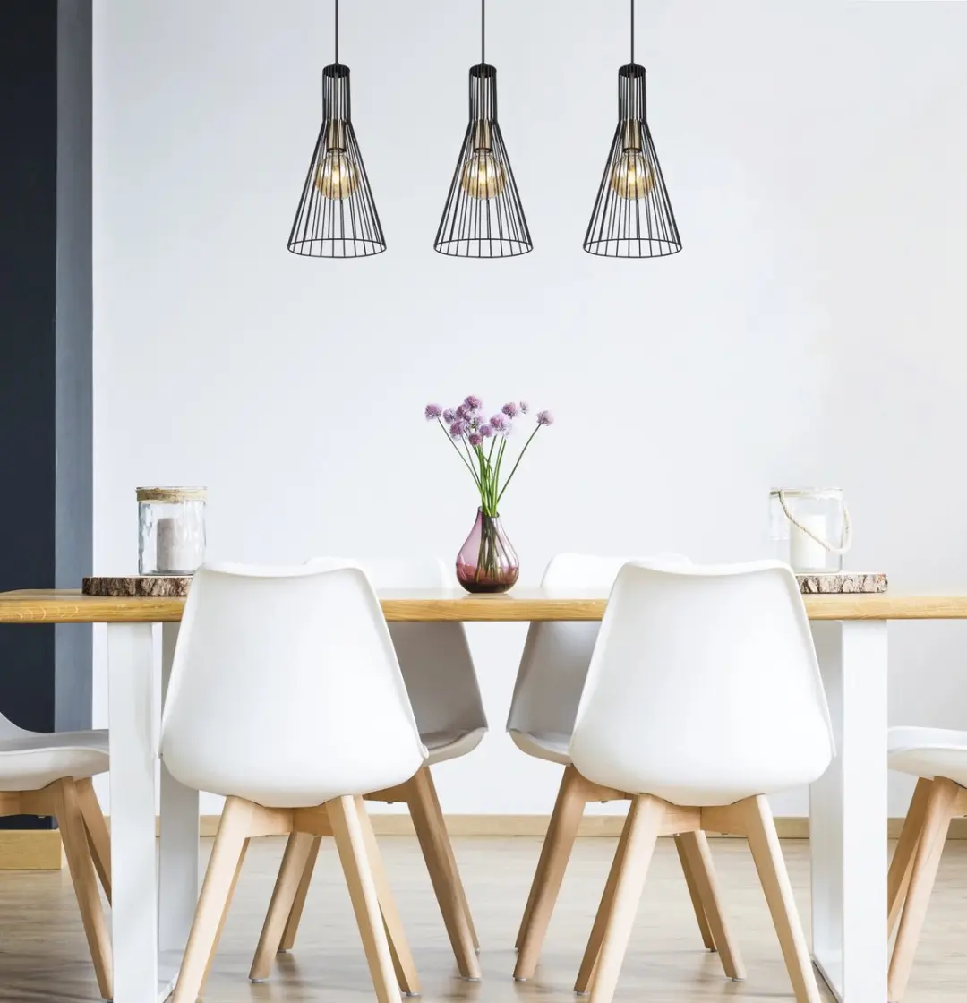 Globo Milli Hanglamp E27 - 3 Lichtpunten - Zwart