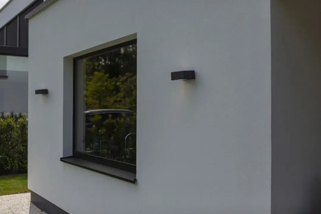Lutec Gemini Wandlamp E27 Donkergrijs