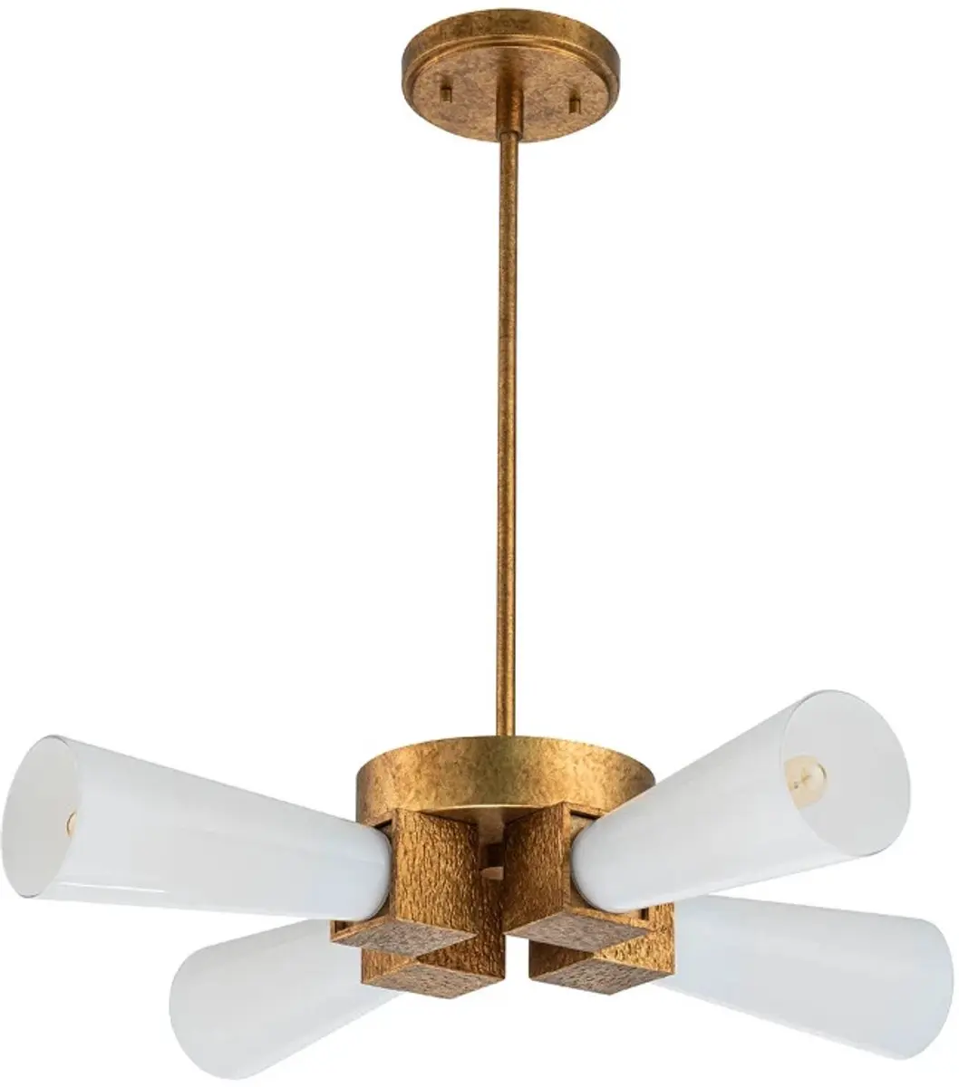 Elstead LED Hanglamp Kristy 4x E27 - 40W - Goud
