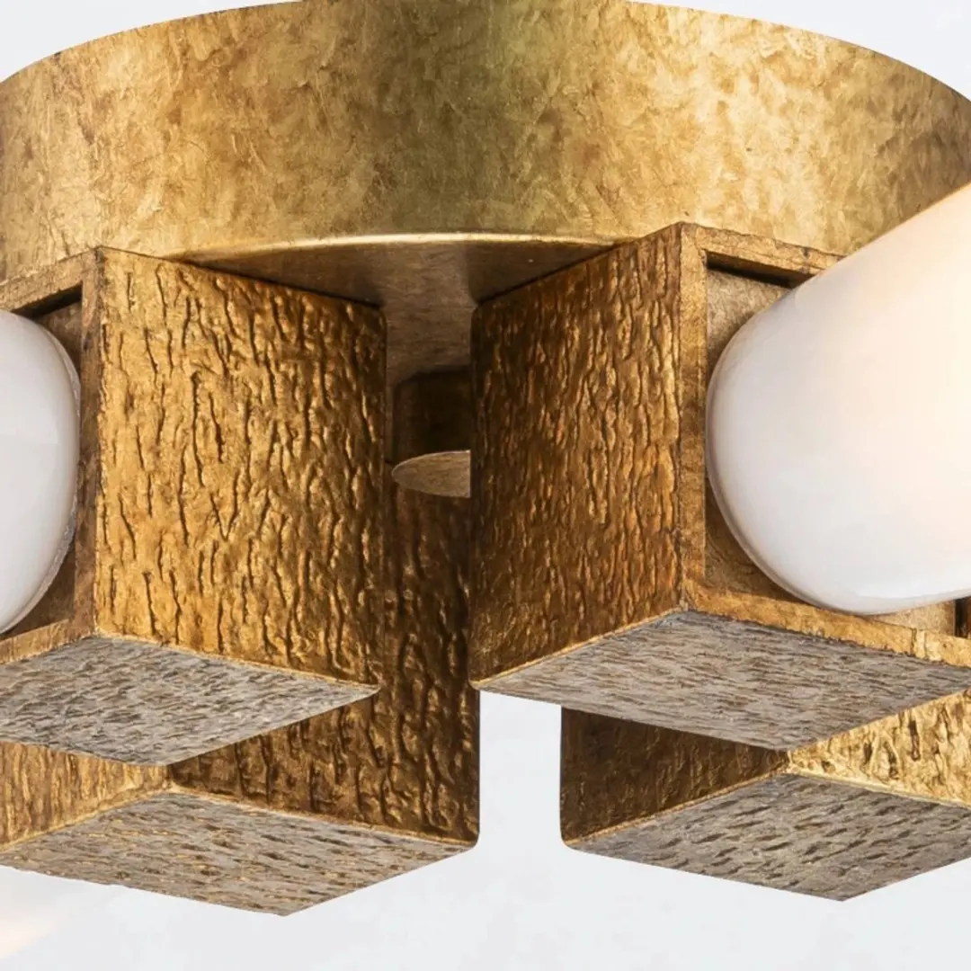Elstead LED Hanglamp Kristy 4x E27 - 40W - Goud - afbeelding 6 van 6