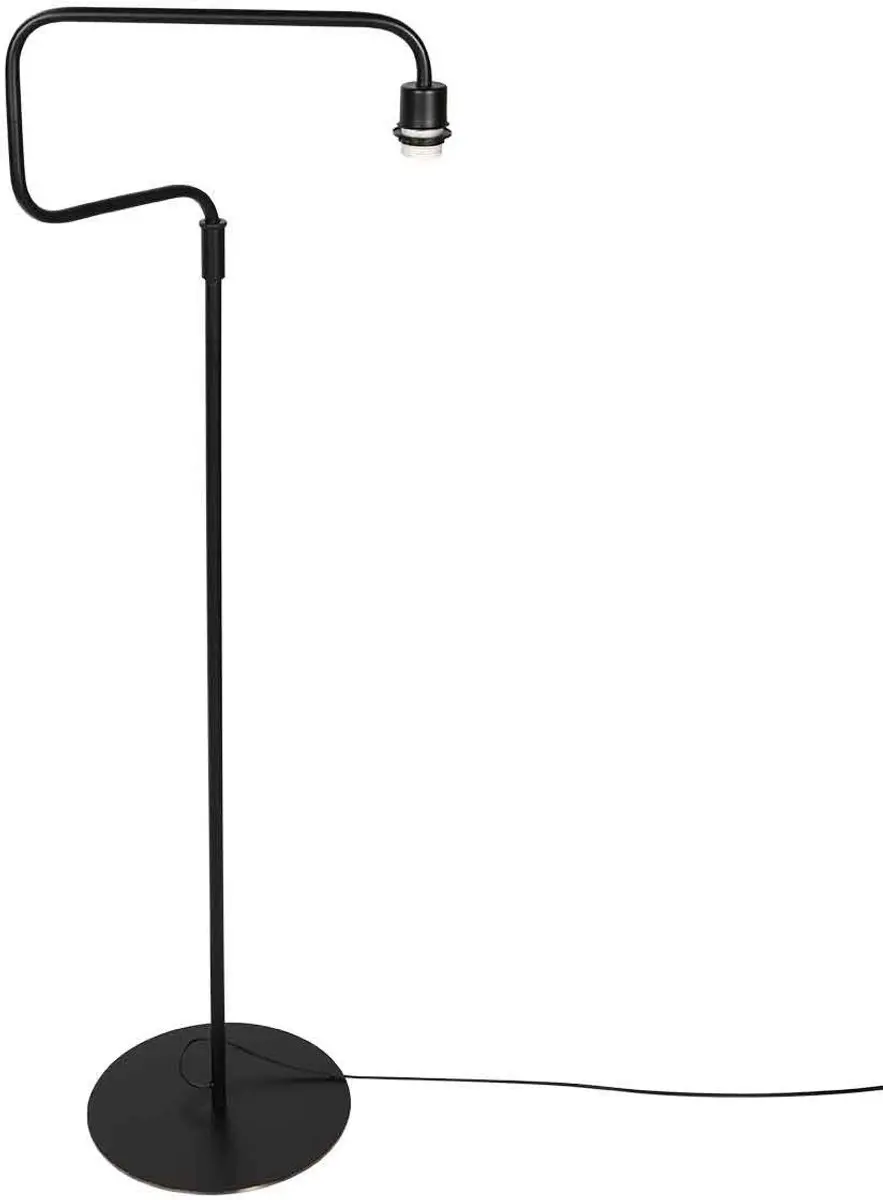 Steinhauer Bloeba 4141ZW Vloerlamp - Zwart - 150-165cm