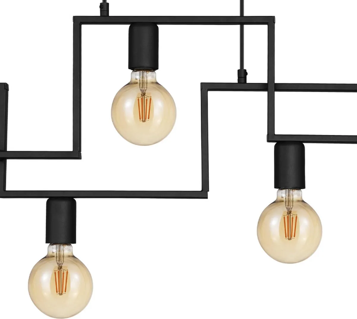 Eglo Fembard Hanglamp E27 - 7 Lichtpunten - 100,5 cm - Zwart