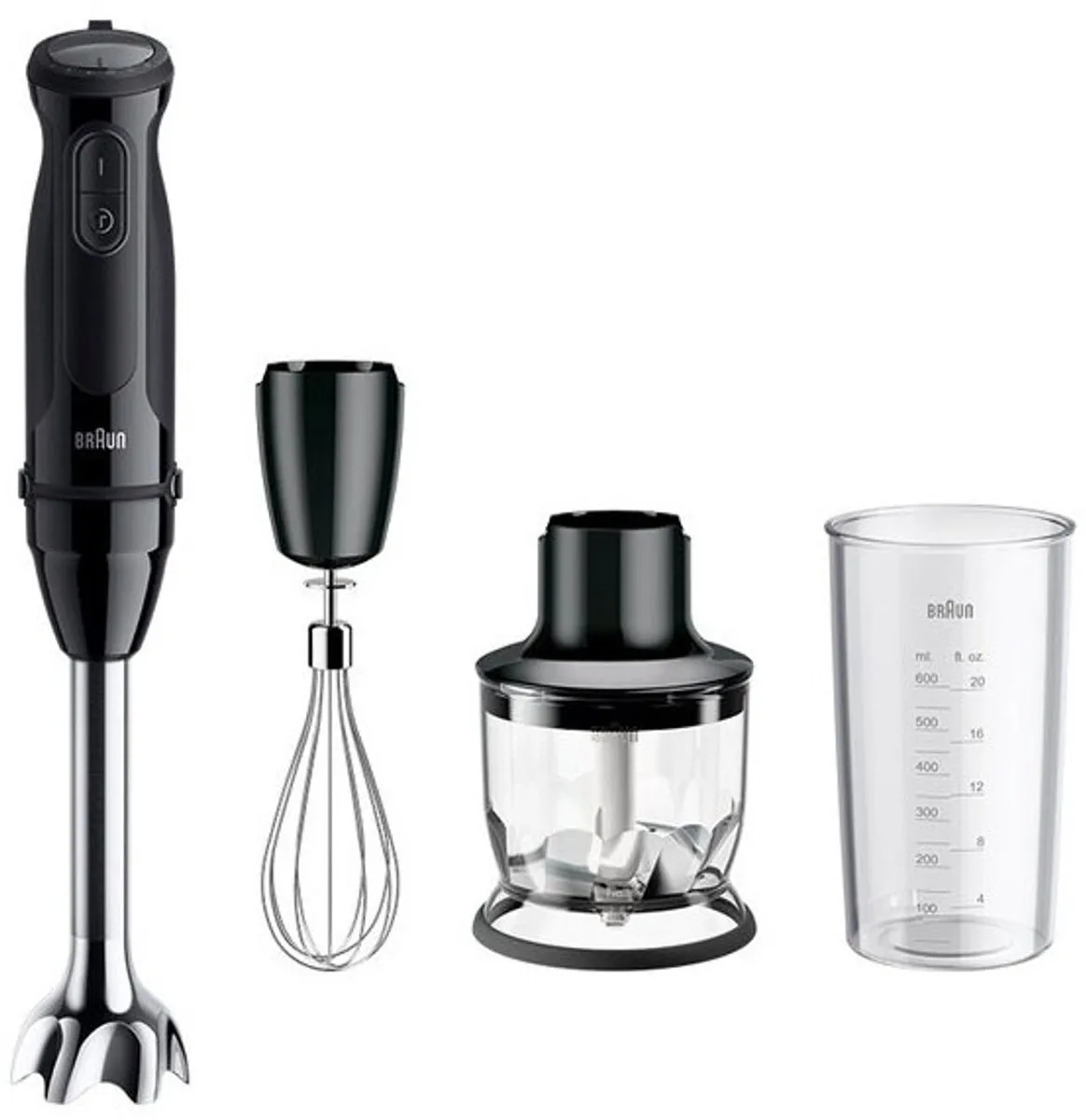 Braun MultiQuick 5 MQ50202M Staafmixer 1000W - 21 Snelheden - Zwart