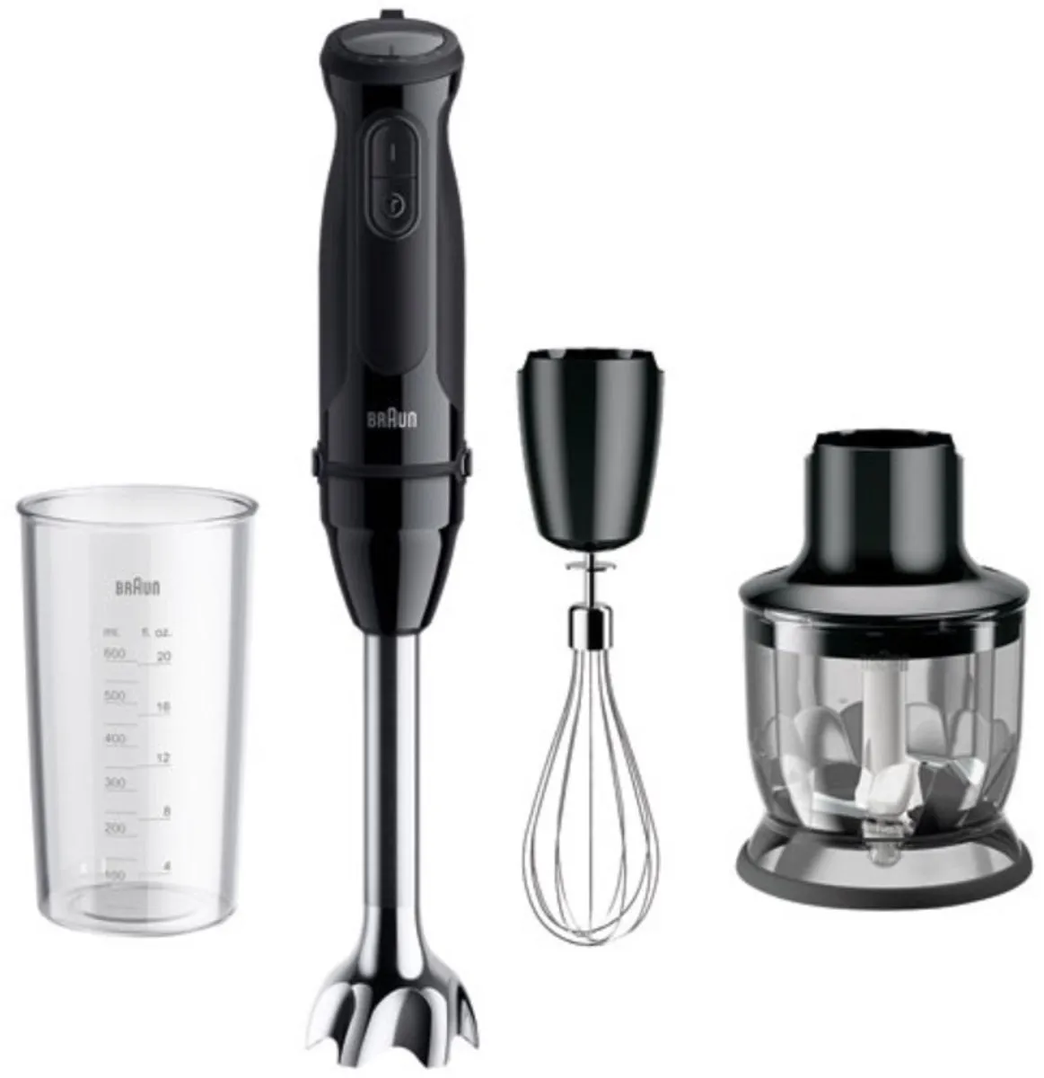 Braun MultiQuick 5 MQ50202M Staafmixer 1000W - 21 Snelheden - Zwart