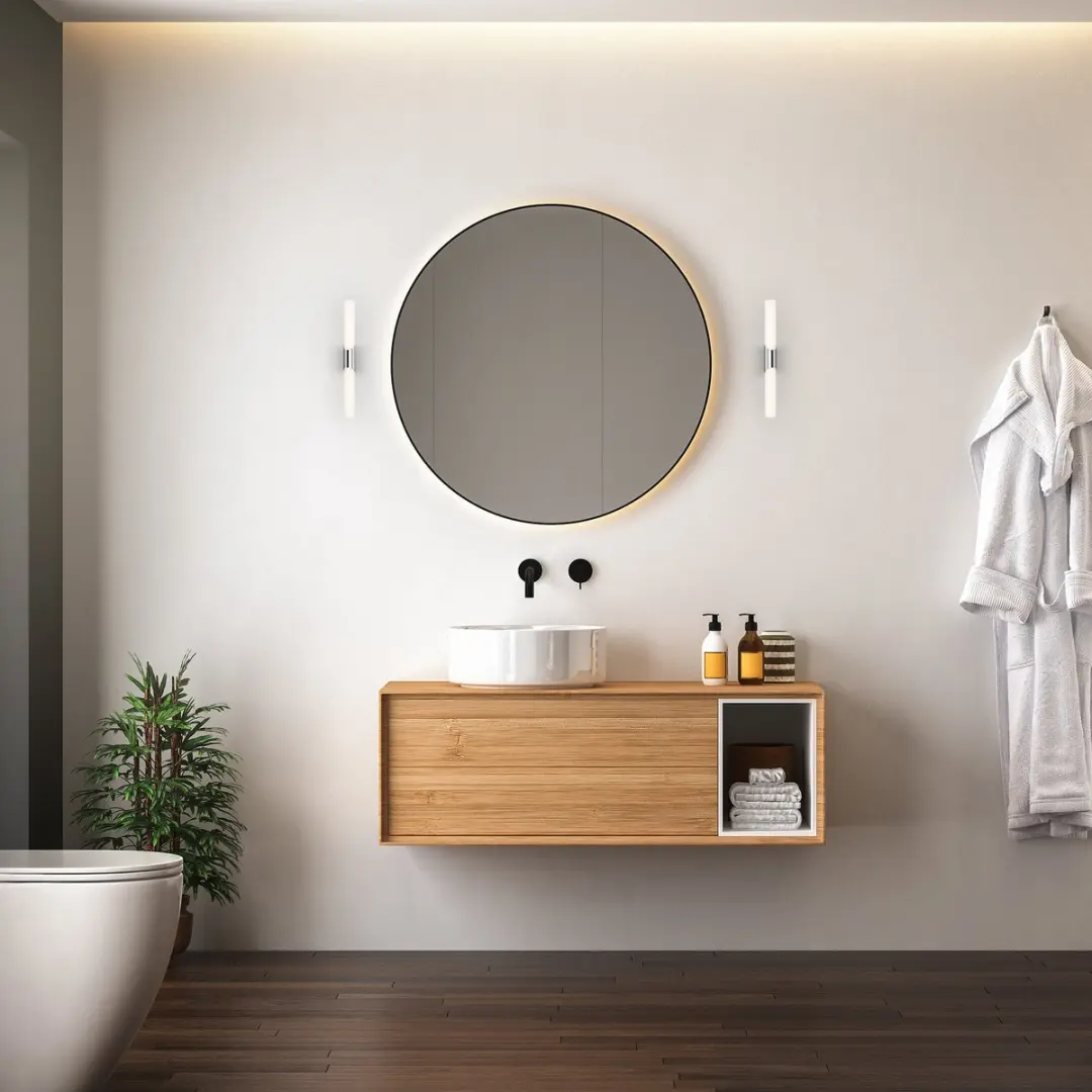 Briloner Kalk LED Spiegellamp 7W 700lm - Chroom 32cm