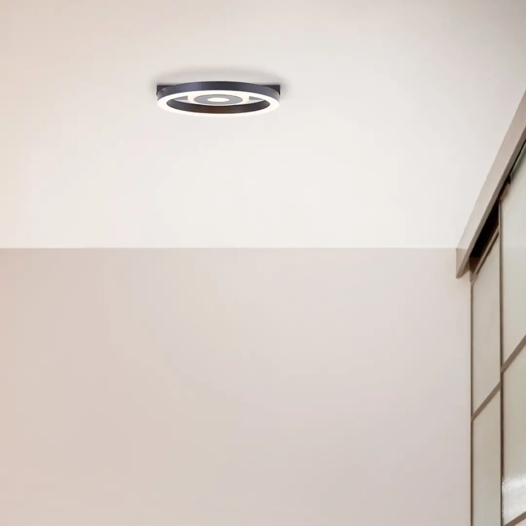 Brilliant Maureen Plafondlamp LED 12W 3000K - Zwart