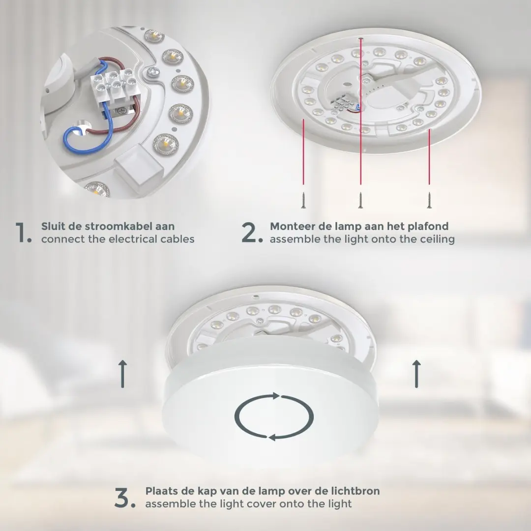 Briloner LED Badkamerlamp 18W IP44 Ø22cm 4000K