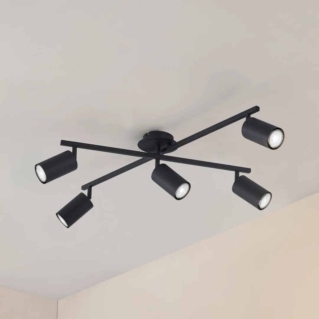 Lindby Buitenspot 5-lichts GU10 - Zwart