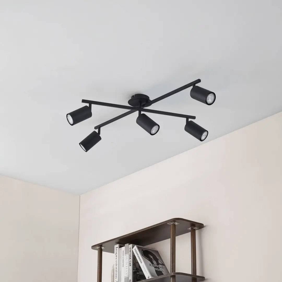 Lindby Buitenspot 5-lichts GU10 - Zwart