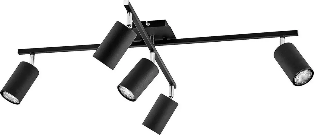Lindby Buitenspot 5-lichts GU10 - Zwart