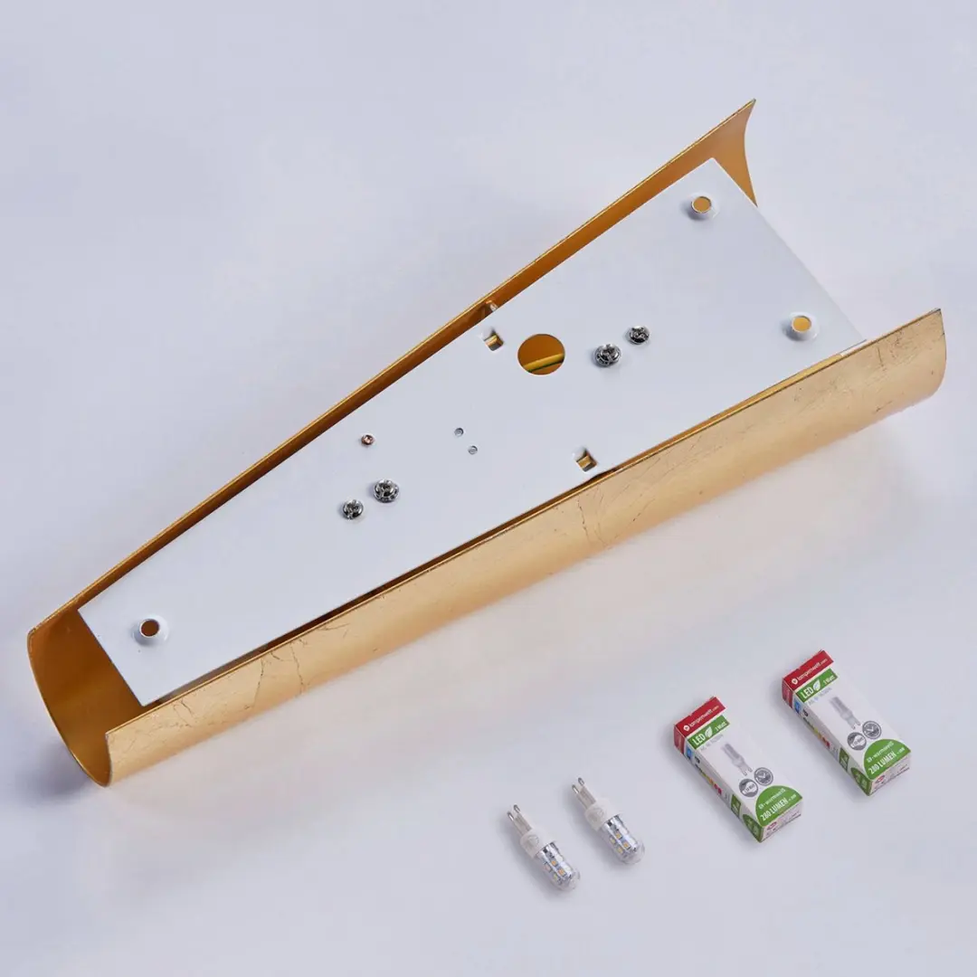 Lindby Wandlamp 2 Lichtpunten Mat Goud