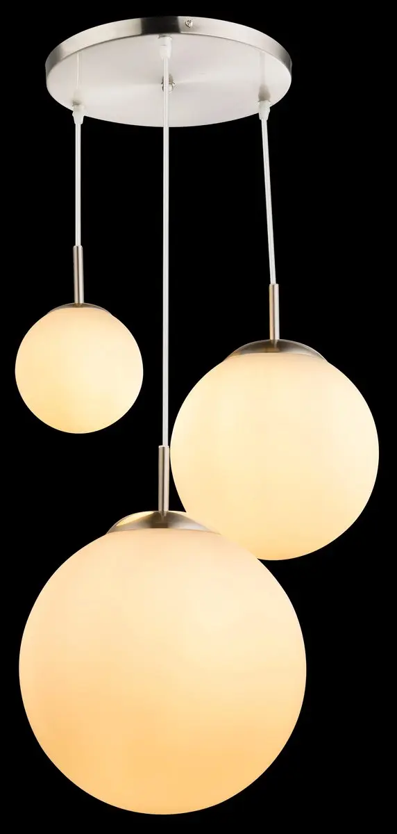 Globo Joel Hanglamp Nikkel Ø52cm - 3 Lichtpunten - afbeelding 6 van 6