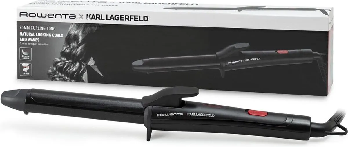 Rowenta X KARL LAGERFELD CF321 Krultang 25mm - Zwart - afbeelding 6 van 6