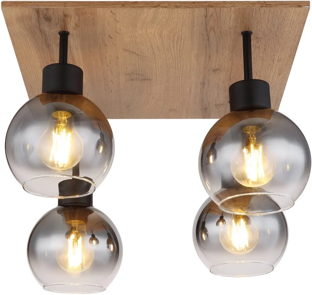Globo Moitas Plafondlamp 4x E27 - Ø40cm - Naturel