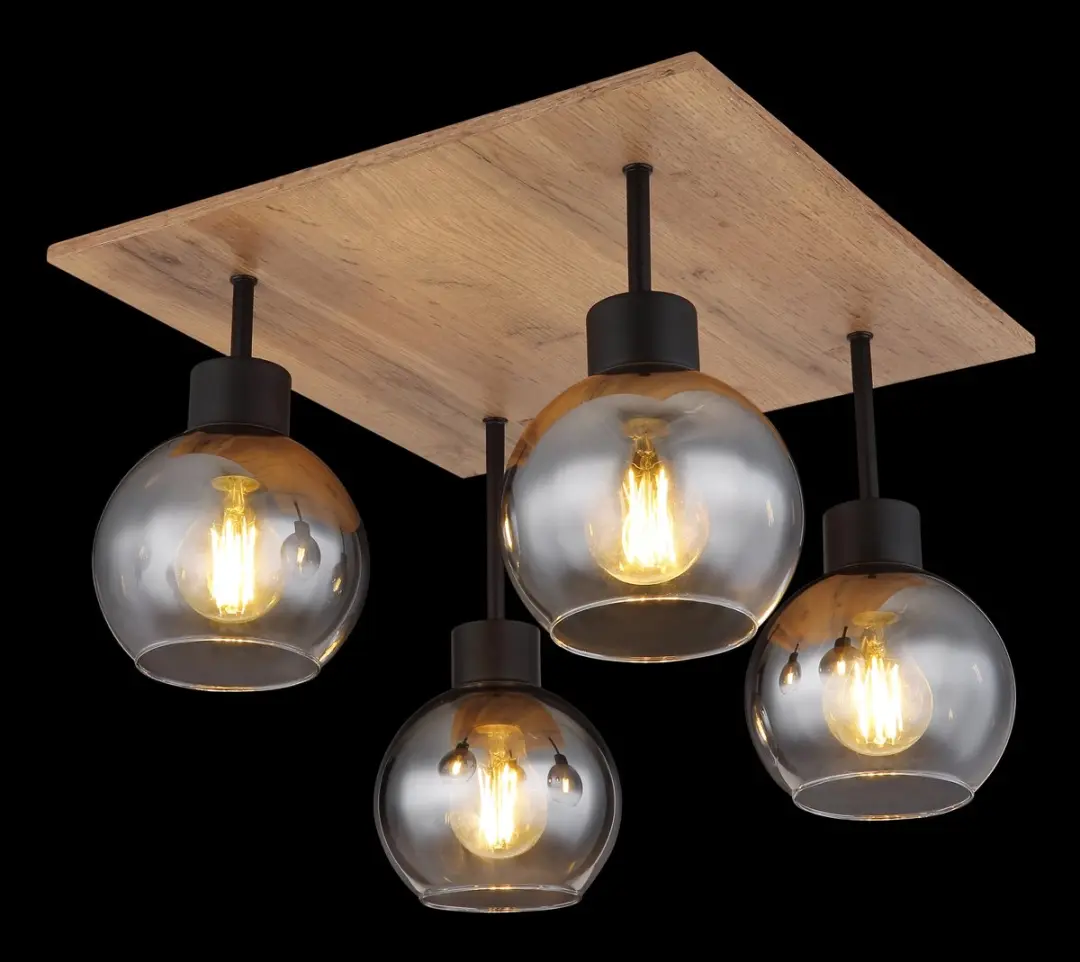Globo Moitas Plafondlamp 4x E27 - Ø40cm - Naturel