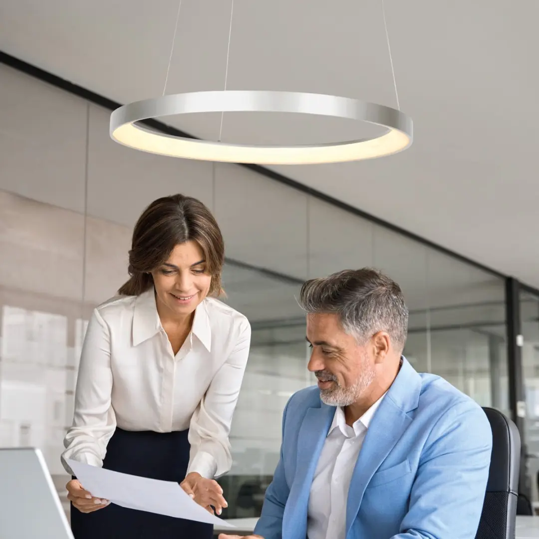 Steinhauer Ringlede 4612ST Hanglamp - 40W - Zilver