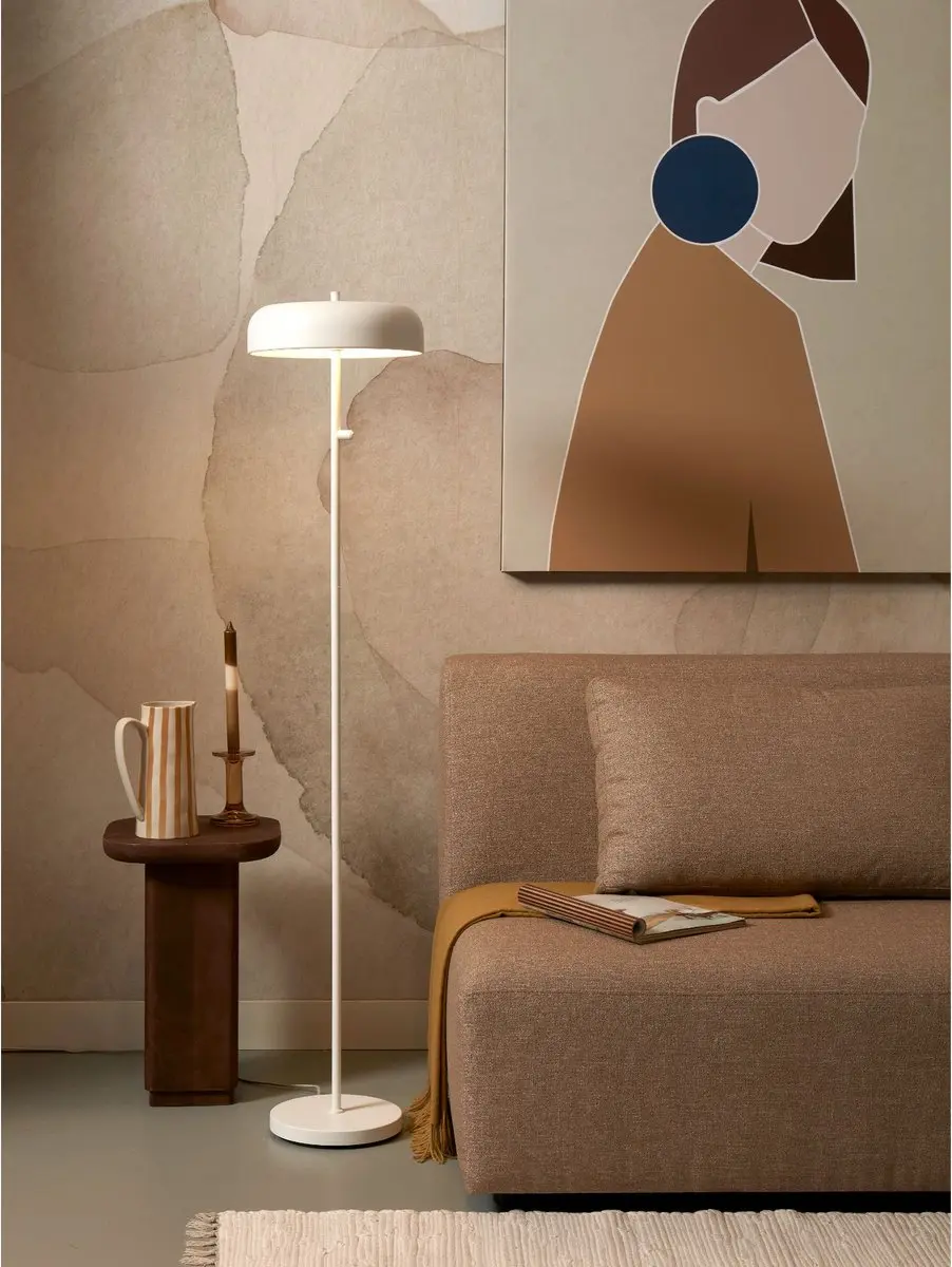 it's about RoMi Porto Vloerlamp - Wit Ø30cm