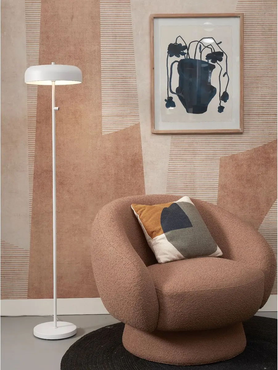 it's about RoMi Porto Vloerlamp - Wit Ø30cm