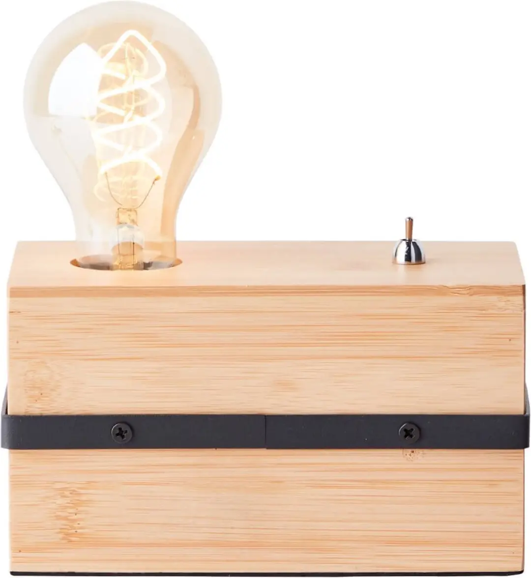 Brilliant Benny Tafellamp - Hout Zwart