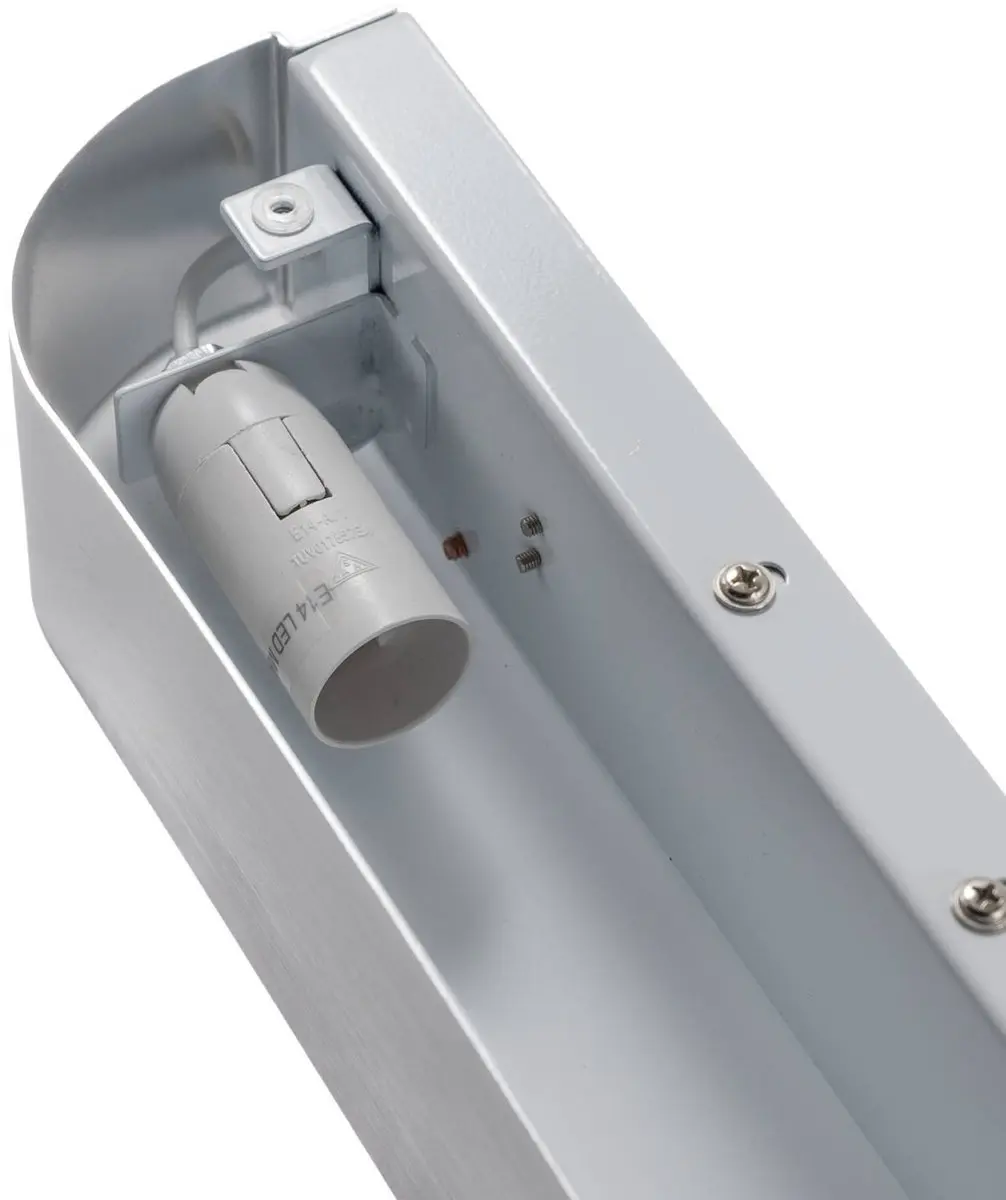 Lindby Wandlamp 1 Licht E14 40W - Aluminium Mat