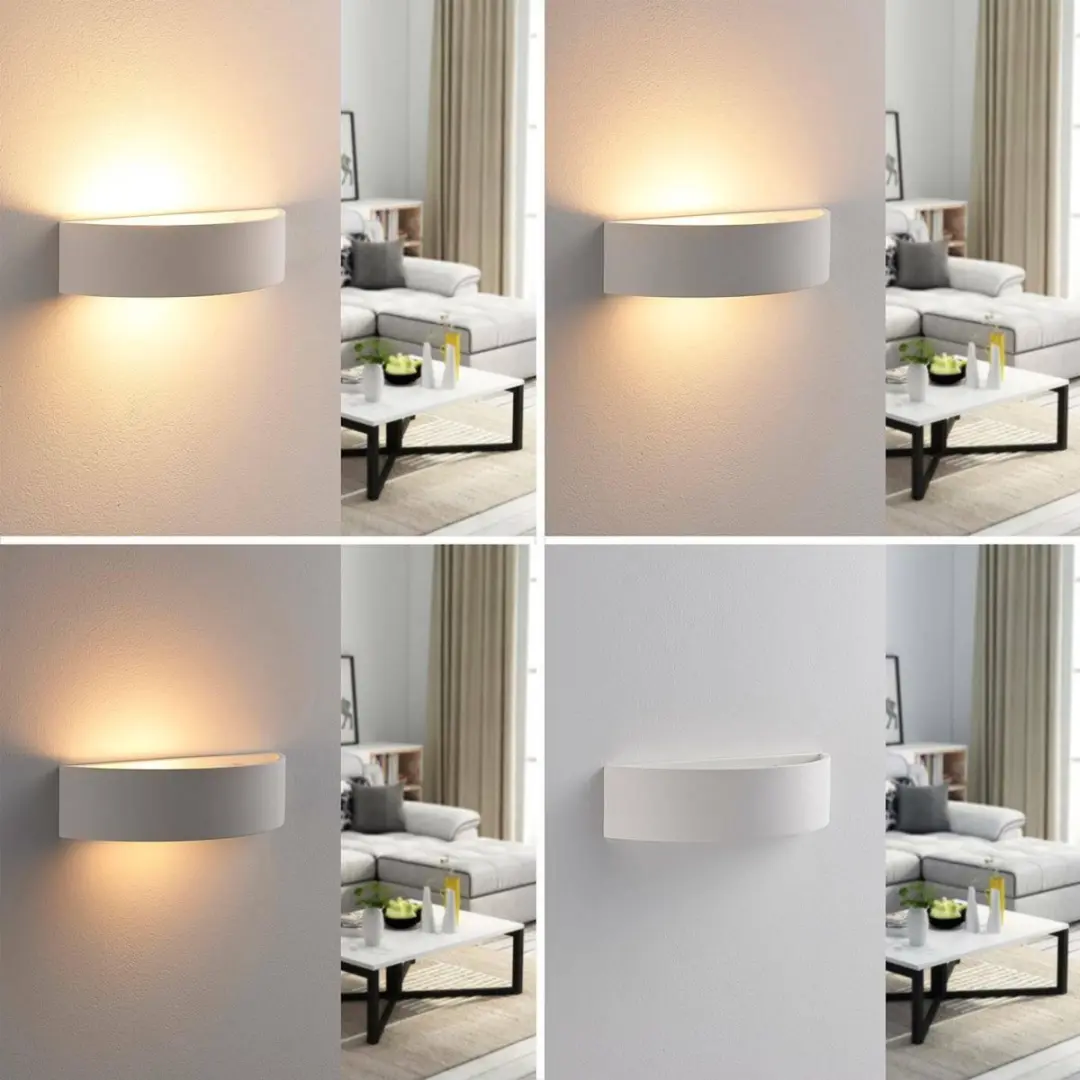 Lindby Wandlamp Aurel+ E14 Gips Wit