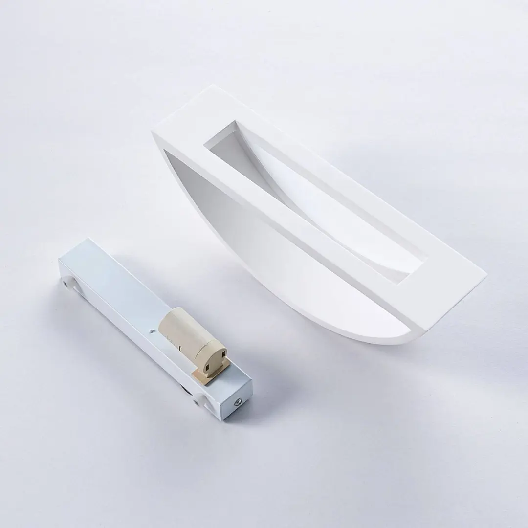 Lindby Wandlamp Aurel+ E14 Gips Wit