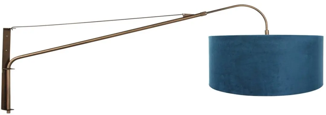 Steinhauer Wandlamp Elegant Classy 4752BR - Ø50cm - Bruin/Blauw