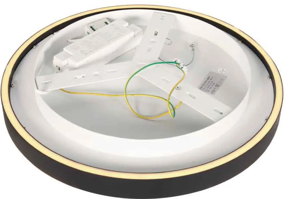 Steinhauer Ringlux 4134ZW Plafondlamp - 2x20W 2700K Ø30cm Zwart