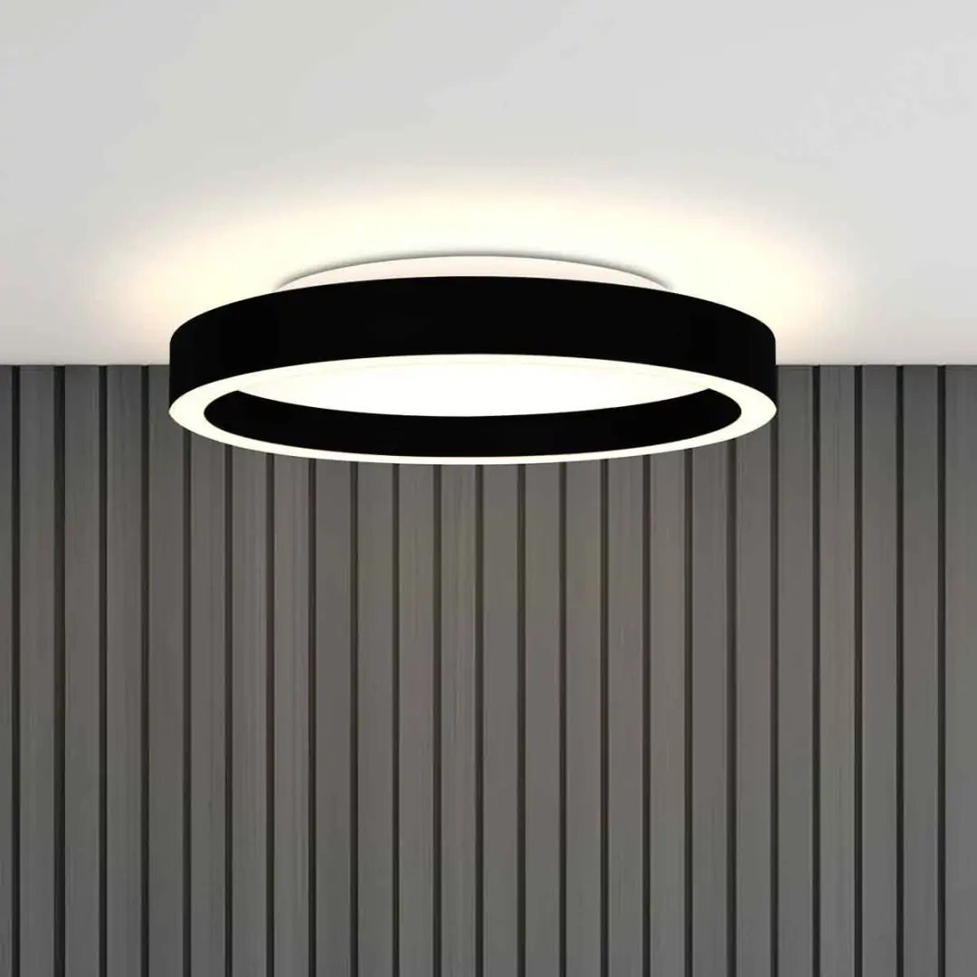 Steinhauer Ringlux 4134ZW Plafondlamp - 2x20W 2700K Ø30cm Zwart