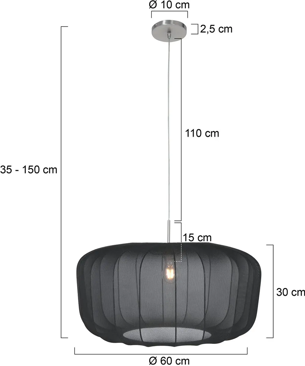 Steinhauer Sparkled Light Hanglamp 40W - Zilver