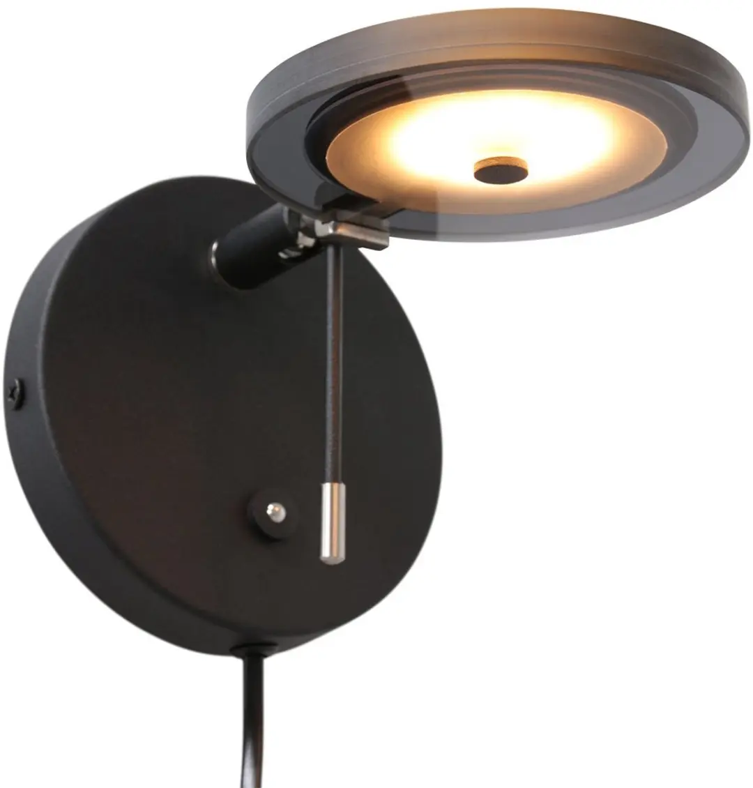 Steinhauer Turound Wandlamp 11cm - Zwart