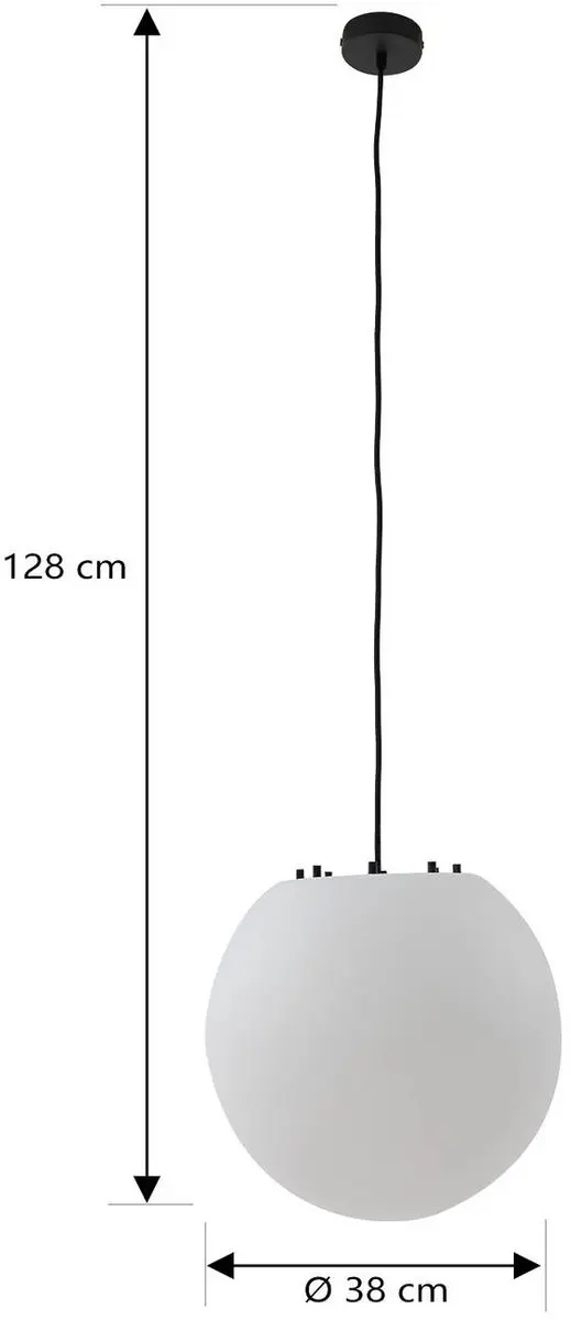 Lindby Hanglamp Buiten 1 Licht E27