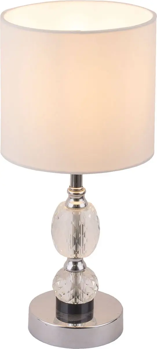 Globo Bronn Tafellamp - Chroom - Ø21cm - E14
