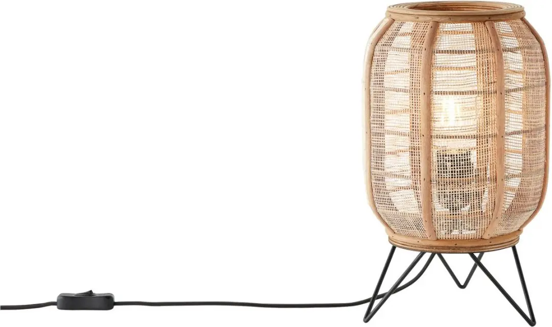 Brilliant Tafellamp Tanah 93135/76 - Zwart Bruin